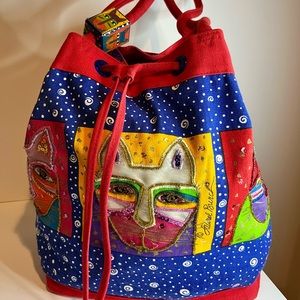 WOMEN’S (NWT) LAUREL BIRCH “CAT LOVERS COLLECTION”SATCHEL BUCKET BAG